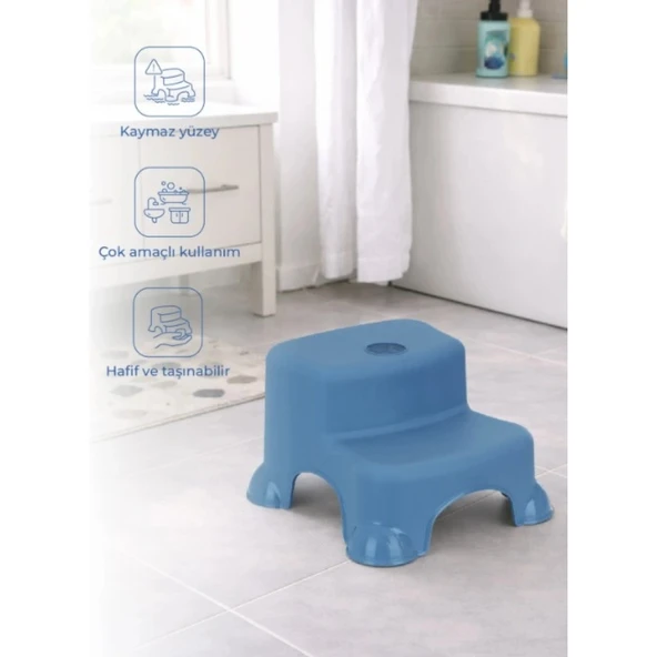 Babyjem Çok Amaçlı Katlı Basamak 516 (yeni) İndigo Mavi ürün görseli 1
