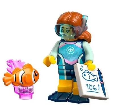Lego Minifigür 71052 Seri 29 - 02 Marine Biologist ürün görseli 1