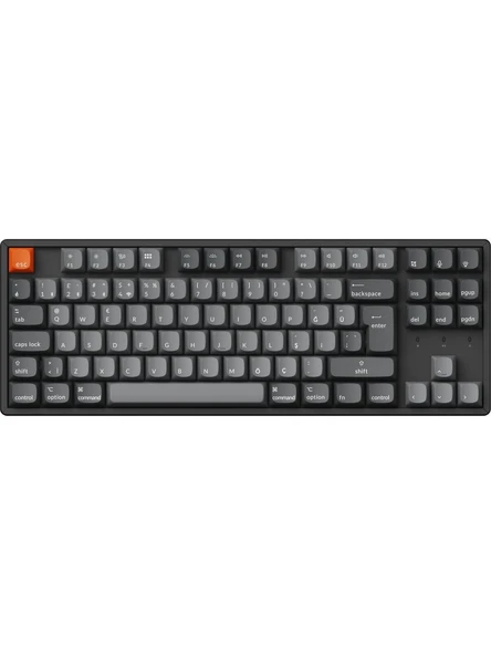 Keychron K8 Max QMK RGB %80 TKL Red Switch Kablolu/Kablosuz Mekanik Oyuncu Klavyesi ürün görseli 1