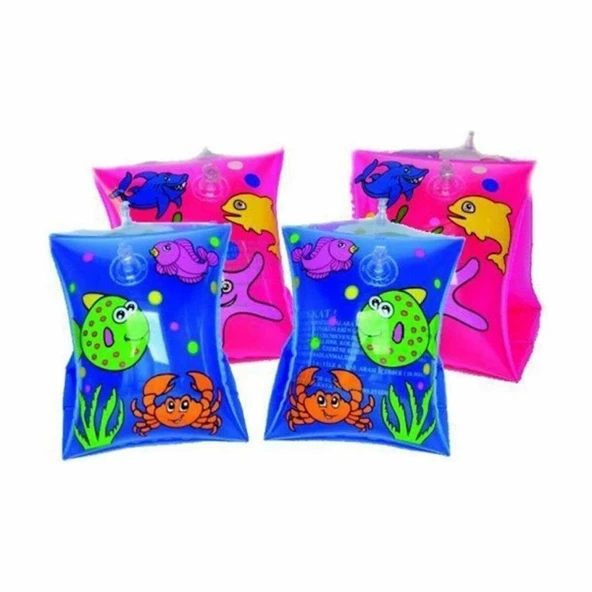 Balık Desenli Şişme Çocuk Kolluğu – 25x15 cm – Güvenli Yüzme Yardımcısı ürün görseli 1