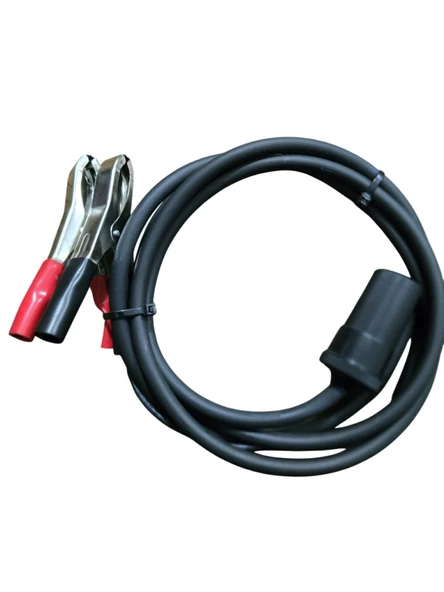 Aküden Bağlantılı Araç Çakmaklık Uzatma Kablosu Akü Maşalı 12-24 V/16A 2 X1,5mm TTR Bakır 3Mt-Siyah ürün görseli 1