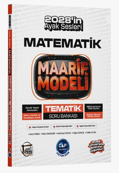 Çap Yayınları 2028 YKS TYT AYT Matematik Ders Platosu Maarif Modeli Tematik Soru Bankası Çap Yayınları ürün görseli 1