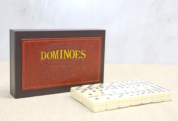 Deri Kutulu Domino Oyunu Alk4217 ürün görseli 1