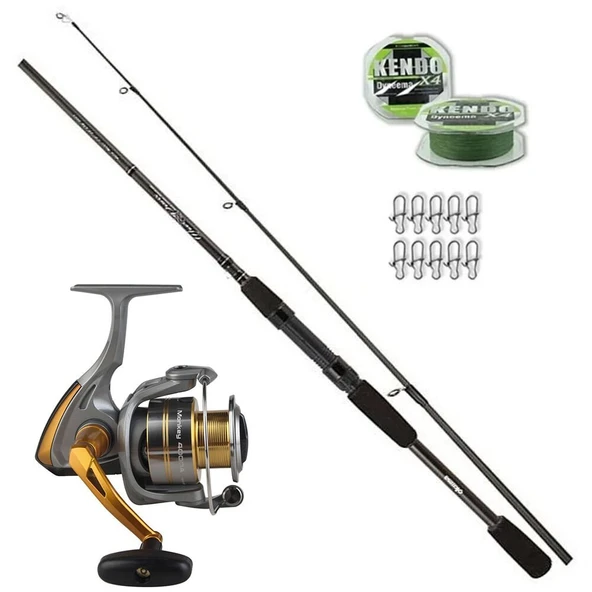 Okuma Monkey 4000 - Okuma Wavepower 244cm 15-40gr Spin Olta Seti ürün görseli 1