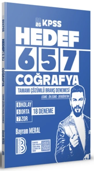 2026 KPSS Coğrafya Tamamı Çözümlü 18 Deneme Benim Hocam ürün görseli 1