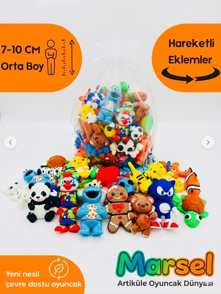 Mini Organik Oyuncaklar – Kendin Seç 15 Adet Bebek 3D Hayvan Figür Paketi – Hareketli & Eğitici ürün görseli 1