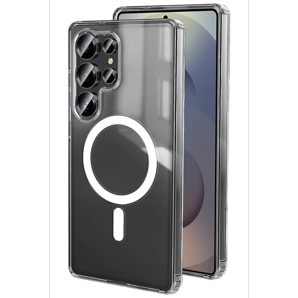 Samsung Galaxy S26 Ultra Magneticsafe Şeffaf Silikon - Şeffaf ürün görseli 1