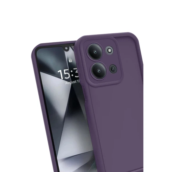 Xiaomi Redmi 15c 4g Viera Silikon - Mürdüm - Resim 3