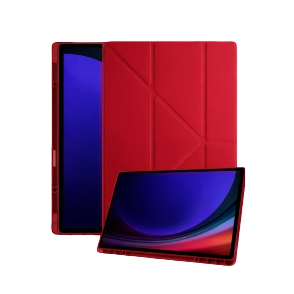 Samsung Galaxy Tab A11 Kalemlikli Mars Tablet Kılıfı - Kırmızı ürün görseli 1