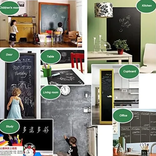Kendinden Yapışkanlı Kara Tahta Sticker Rulo - Resim 3