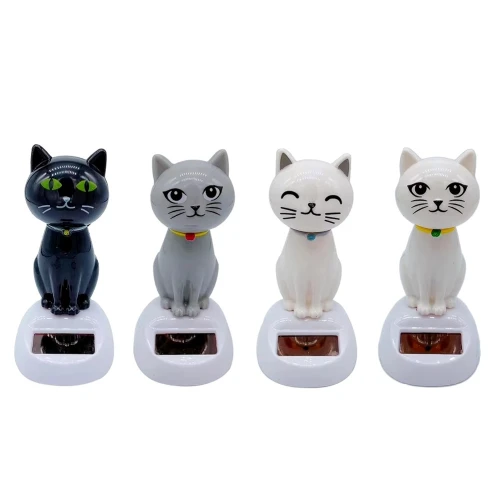 Güneş Enerjili Sallanan Kedi Figürü ürün görseli 1