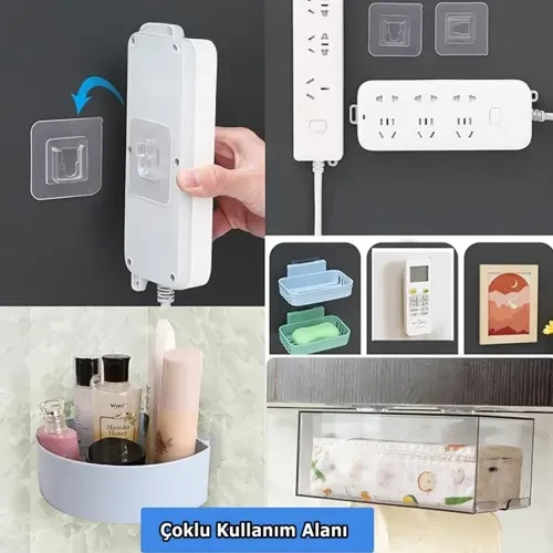 Kendinden Yapışkanlı Çift Taraflı Askı - Resim 3