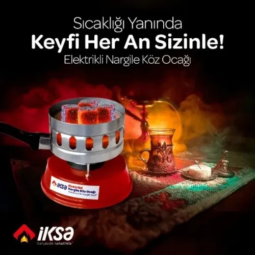Yuvarlak Galvaniz Elektrikli Nargile Köz Ocağı ürün görseli 1