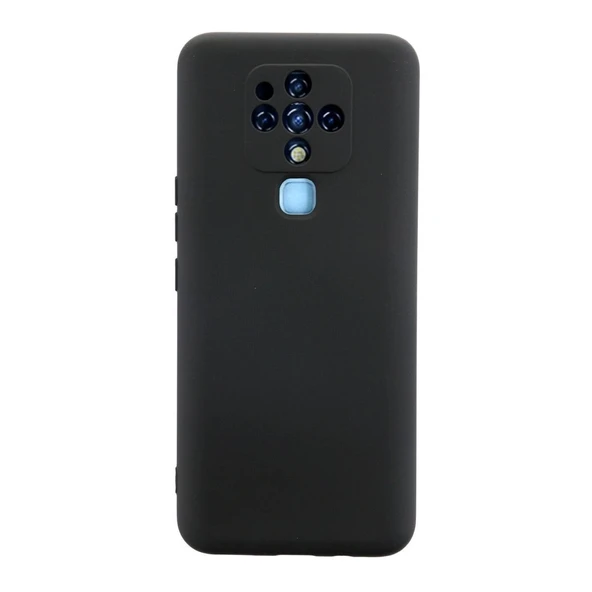Tecno Camon 16 Kılıf Nano İçi Kadife Silikon - Siyah ürün görseli 1
