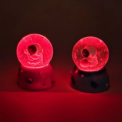 Işıklı Mini Sevimli Astronot Kar Küresi - Resim 2