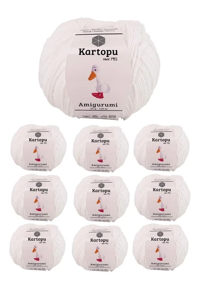 10 Adet Amigurumi El Örgü İpi 50gr 010 ürün görseli 1