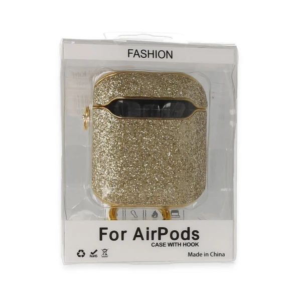 Apple Airpods 2 (2.nesil) Spell Simli Kılıf - Gold ürün görseli 1