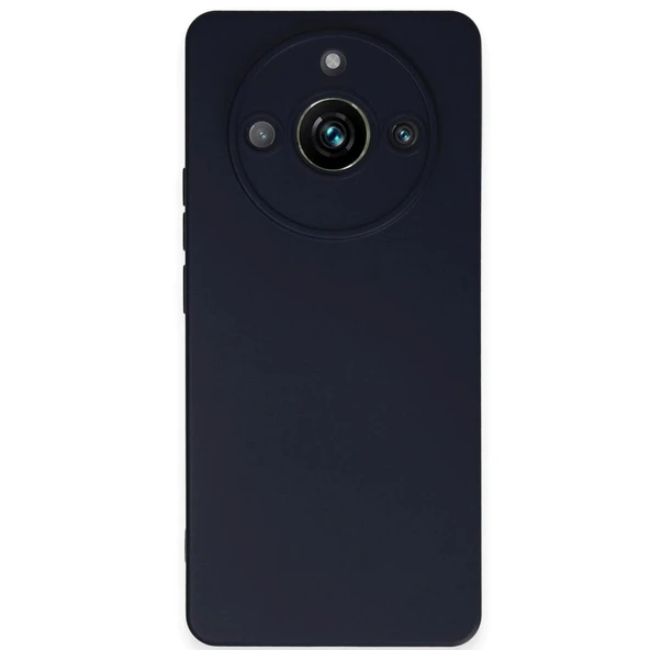 Realme 11 Pro Kılıf Nano İçi Kadife Silikon - Lacivert ürün görseli 1