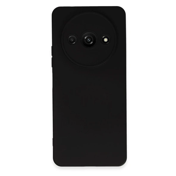 Xiaomi Redmi A3 4g Kılıf Nano İçi Kadife Silikon - Siyah ürün görseli 1