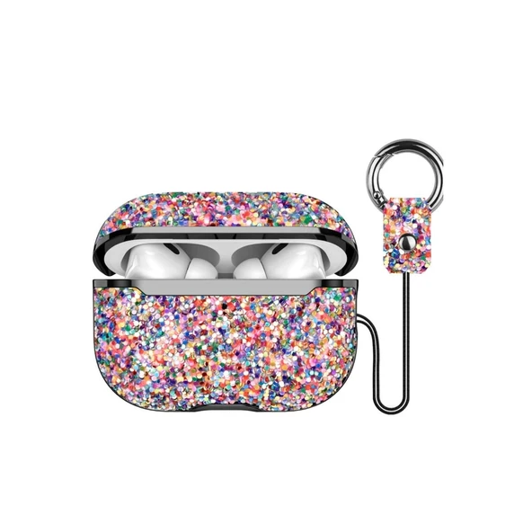 Onegif Apple Airpods 3 (3.nesil) Bright Simli Airpods Kapak - Gold ürün görseli 1