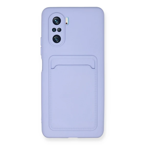 Xiaomi Mi 11i Kılıf Kelvin Kartvizitli Silikon - Lila ürün görseli 1
