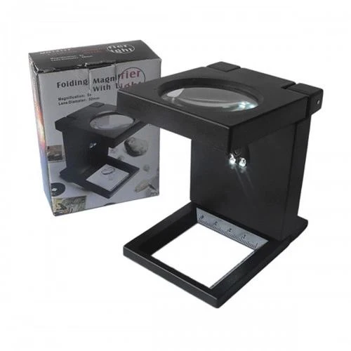 Katlanır Plastık,led Işıklı Test Cıhazı Büyüteç 2.5x90mm ürün görseli 1