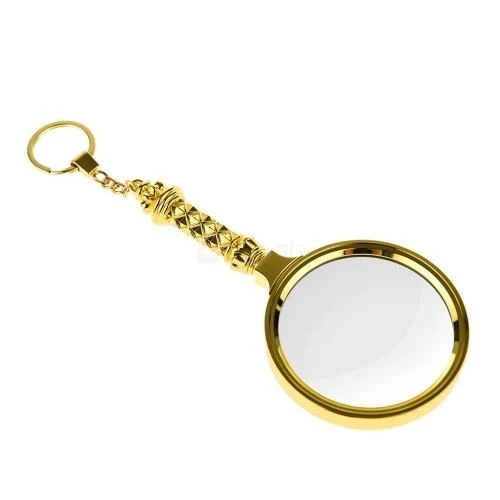 5x90mm Tüm Metal Altın Renkli, Hediye Büyüteç,optik Lensler Ile Çinko Alaşım Metal Çerçeve ürün görseli 1
