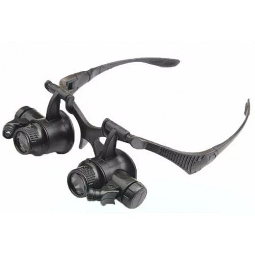 Gözlük Modeli 10x 15x 20x 25x Lens,2led Işıklı,büyüteç ürün görseli 1