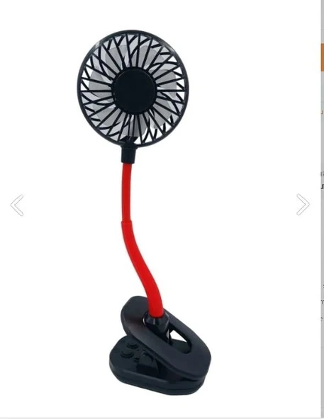 Portatif Işıklı Mini Klipsli Fan ürün görseli 1
