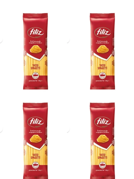 FİLİZ Yassı Spagetti Makarna 500g X 4 Adet ürün görseli 1