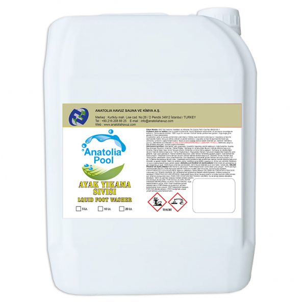 Anatolia Pool Ayak Yıkama Sıvısı 5 Lt ( Liquid Foot Washer ) ürün görseli 1
