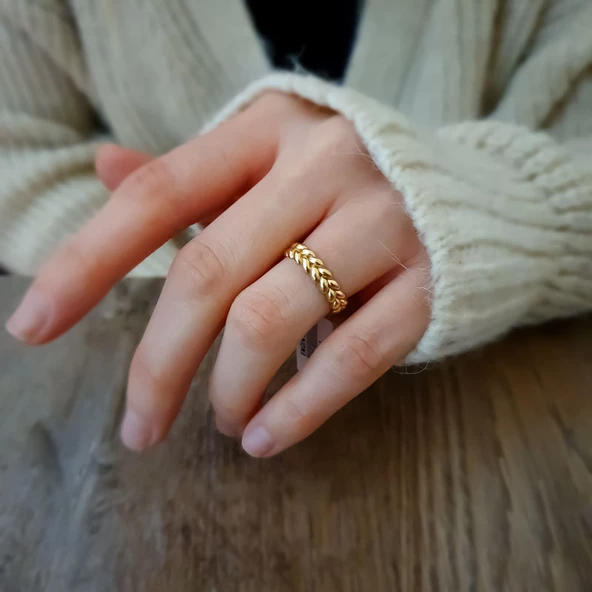 14k Altın Başak Model Yüzük ürün görseli 1