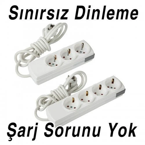 3 Lü Priz Kablolu Ortam Ses Dinleme Cihazı Sim Kartlı ürün görseli 1