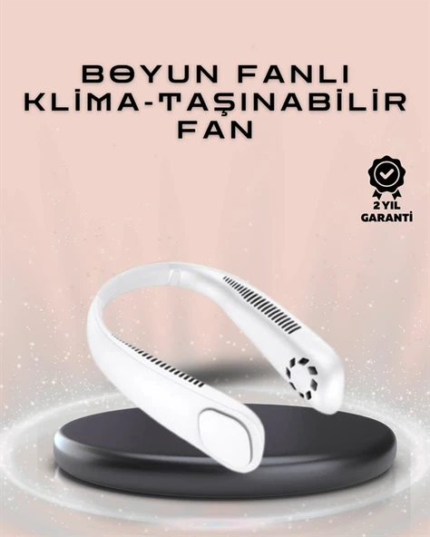 Giyilebilir Sessiz Fan | 224g Hafif, Bladeless Güvenli Tasarım, 5 Vitesli Soğutma, USB Şarjlı Fan ürün görseli 1