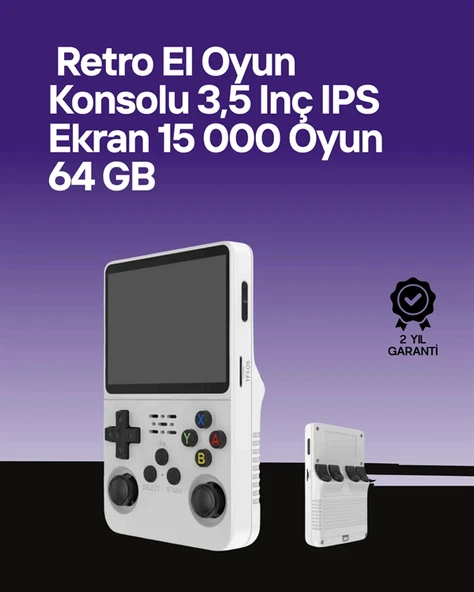 64 GB Retro Oyun Konsolu – Çoklu Emülatör Desteği, Linux Tabanlı Açık Sistem ürün görseli 1