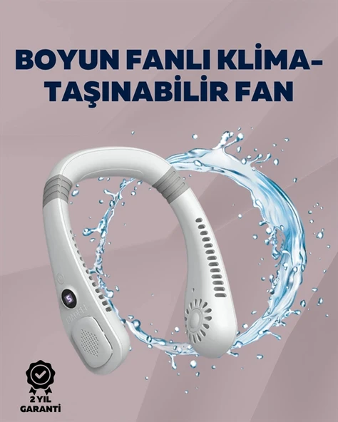 Kişisel Klima Fanı | 360° Dairesel Hava Akışı, Bladeless Tasarım, 5 Rüzgar Hızı, Taşınabilir ve Sessiz ürün görseli 1