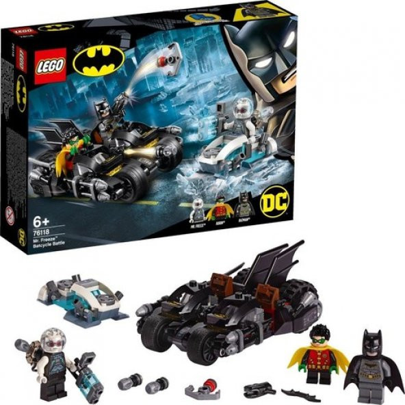 LEGO Super Heroes 76118 Mr. Freeze Batcycle Battle ürün görseli 1