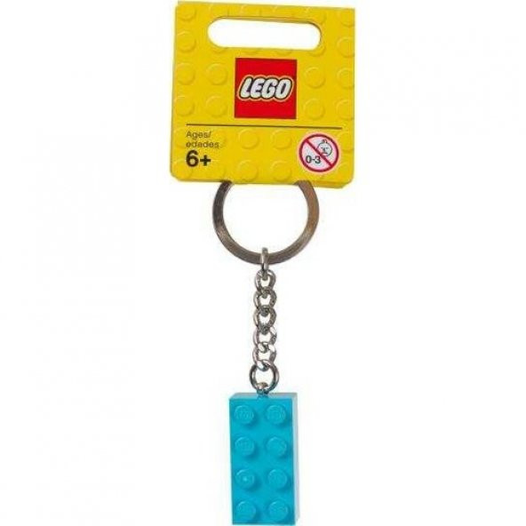 LEGO 853380 Turquoise Brick Key Chain ürün görseli 1