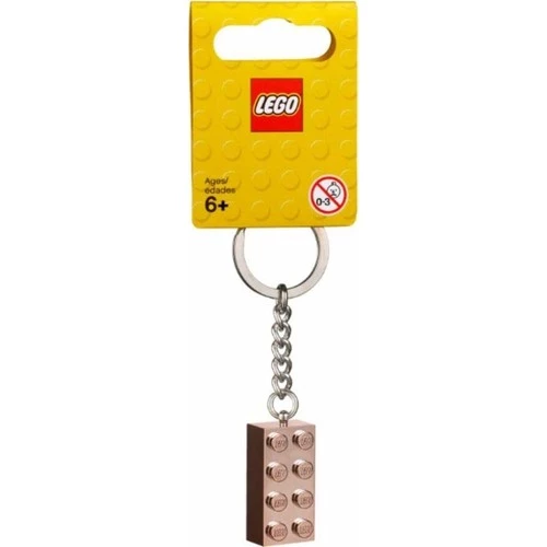 LEGO Brick 853793 2x4 Rose Gold Keyring - Resim 2