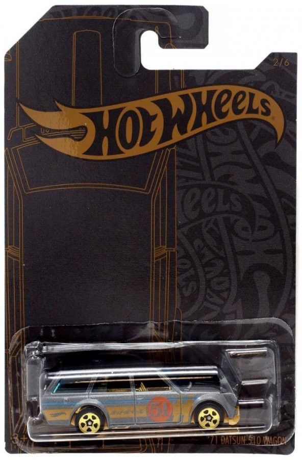Hot Wheels 51th Anniversary Satin Chrome 71 Datsun 510 Wagon ürün görseli 1