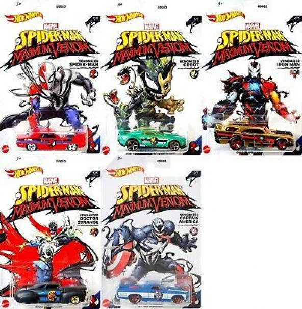 Hot Wheels Marvel Spider-Man Maximum Venom Series ürün görseli 1