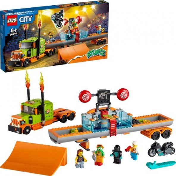 LEGO City 60294 Stunt Show Truck ürün görseli 1