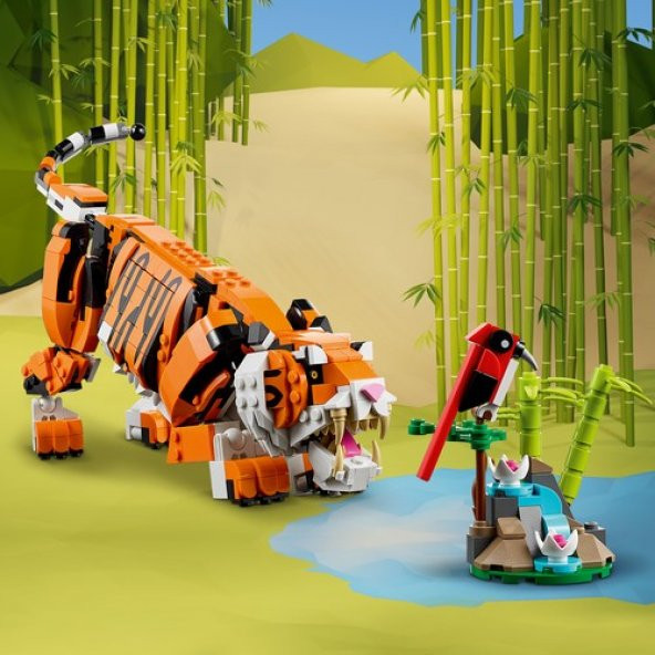 LEGO Creator 31129 Majestic Tiger - Resim 6