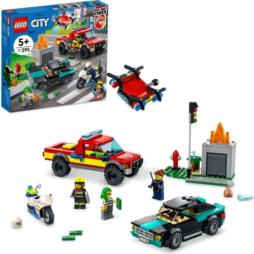 LEGO City 60319 Fire Rescue and Police Chase ürün görseli 1
