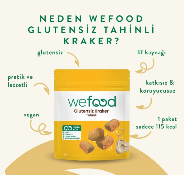 Wefood Tahinli Kraker 40 Gr - Resim 3