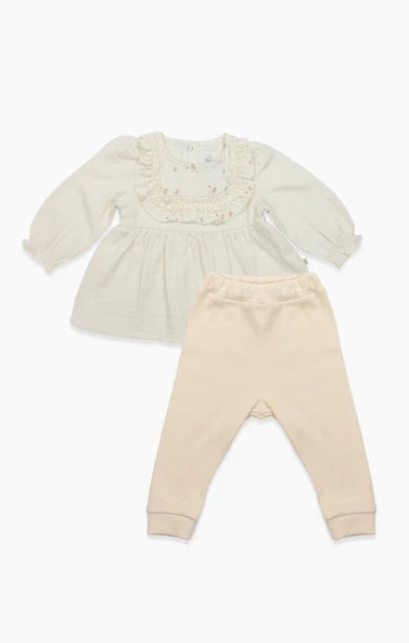 Bistyle 2li Takım Müslin Daisy Flowers 14130 Somon ürün görseli 1