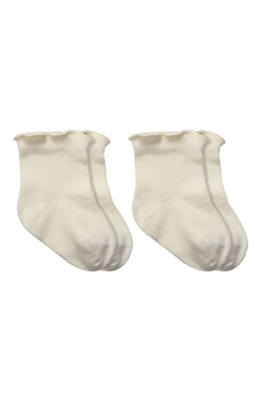Bistyle Overlok Style Penye Soket Çorap 2li 10153 Naturel ürün görseli 1