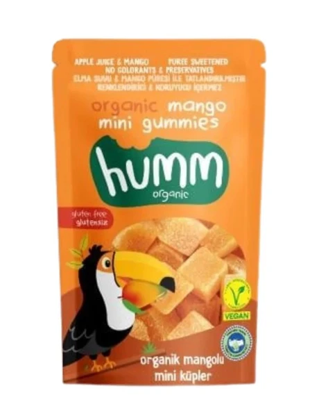 Humm Organik Glutensiz Vegan Mangolu Mini Küpler 30 Gr ürün görseli 1