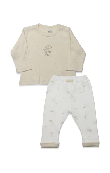 Bistyle 2li Takım My Favorite Zoo 14149 Ekru ürün görseli 1