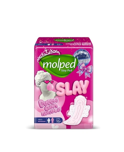 Molped Slay Süper Eko Gece Ped 16 Adet ürün görseli 1